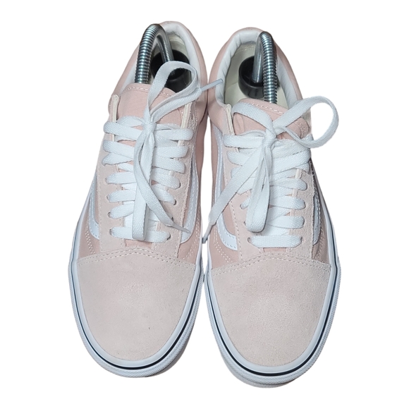 Vans Old Skool Shoes 8.5 Pink Low Top Skate Sneakers Canvas Lace Up Classic B11 - Picture 5 of 8
